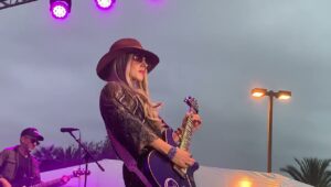 Orianthi performaning at Brea Summerfest 2023